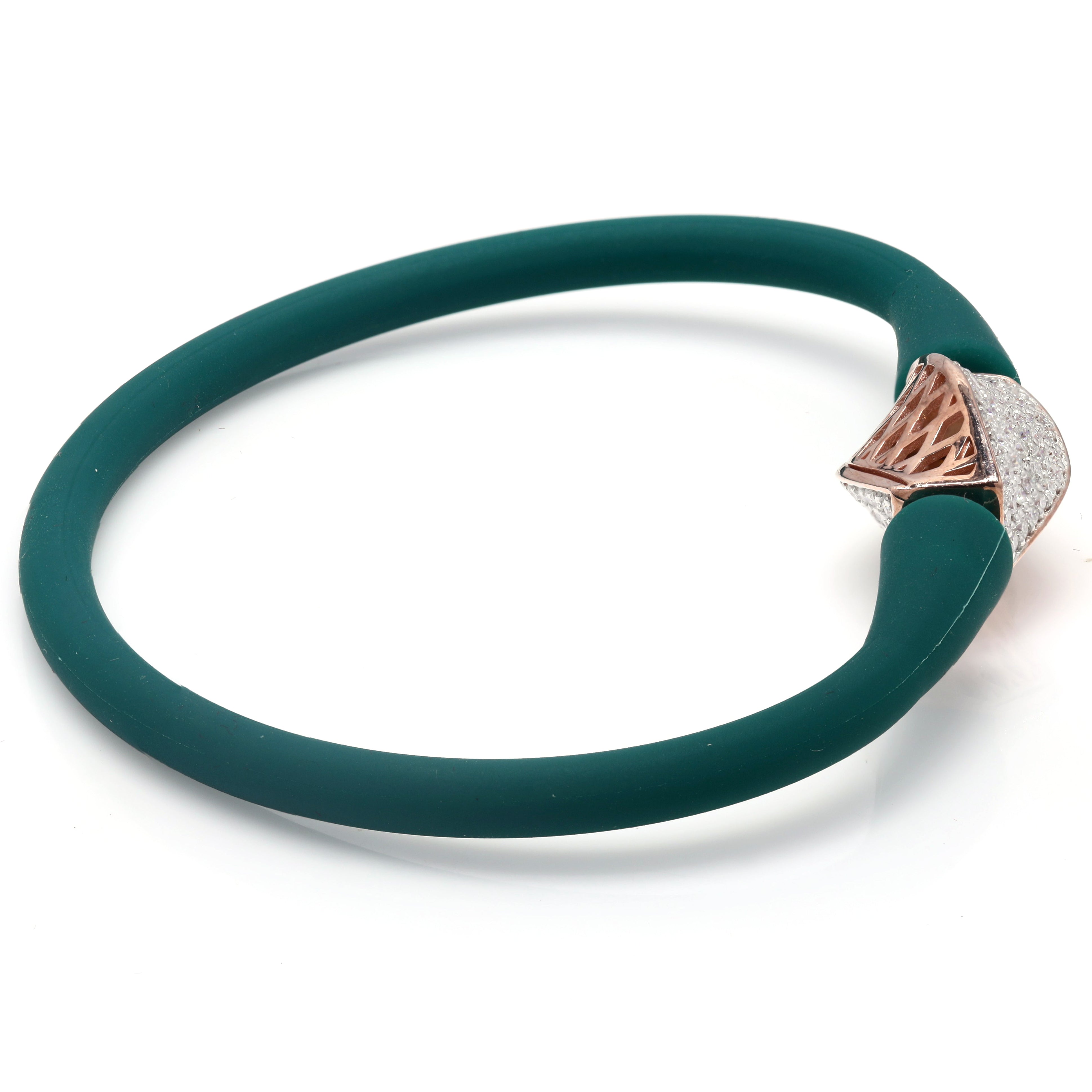 925 Sterling Silver Barrel Charm Moissanite bracelet for him
