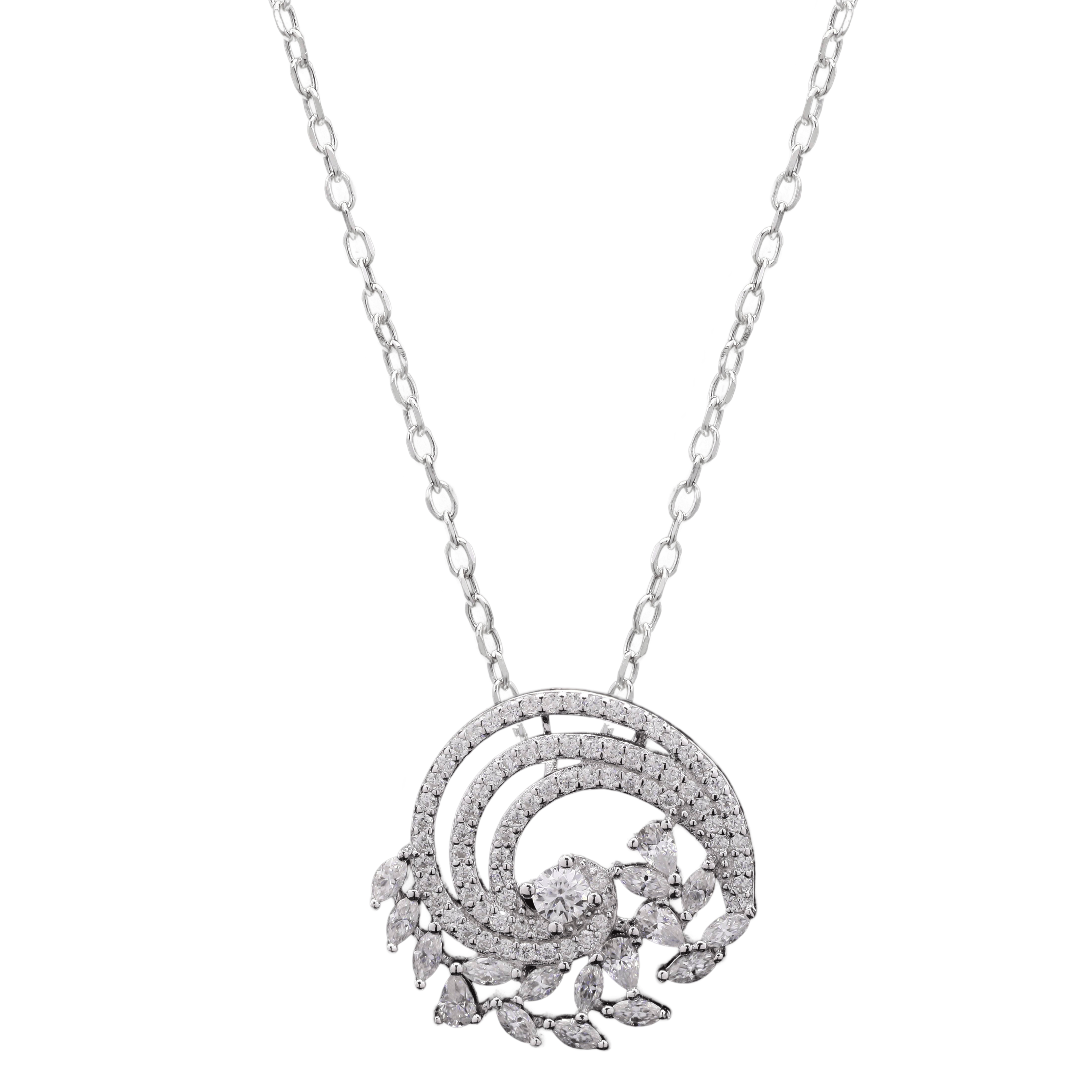 Mistletoe Silver Pendant