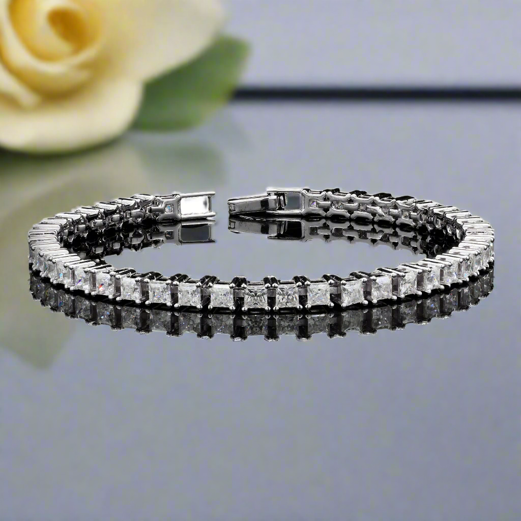 Princess cut Tennis Bracelet