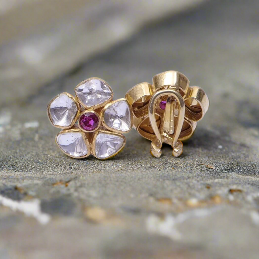 Polki Studs Earrings