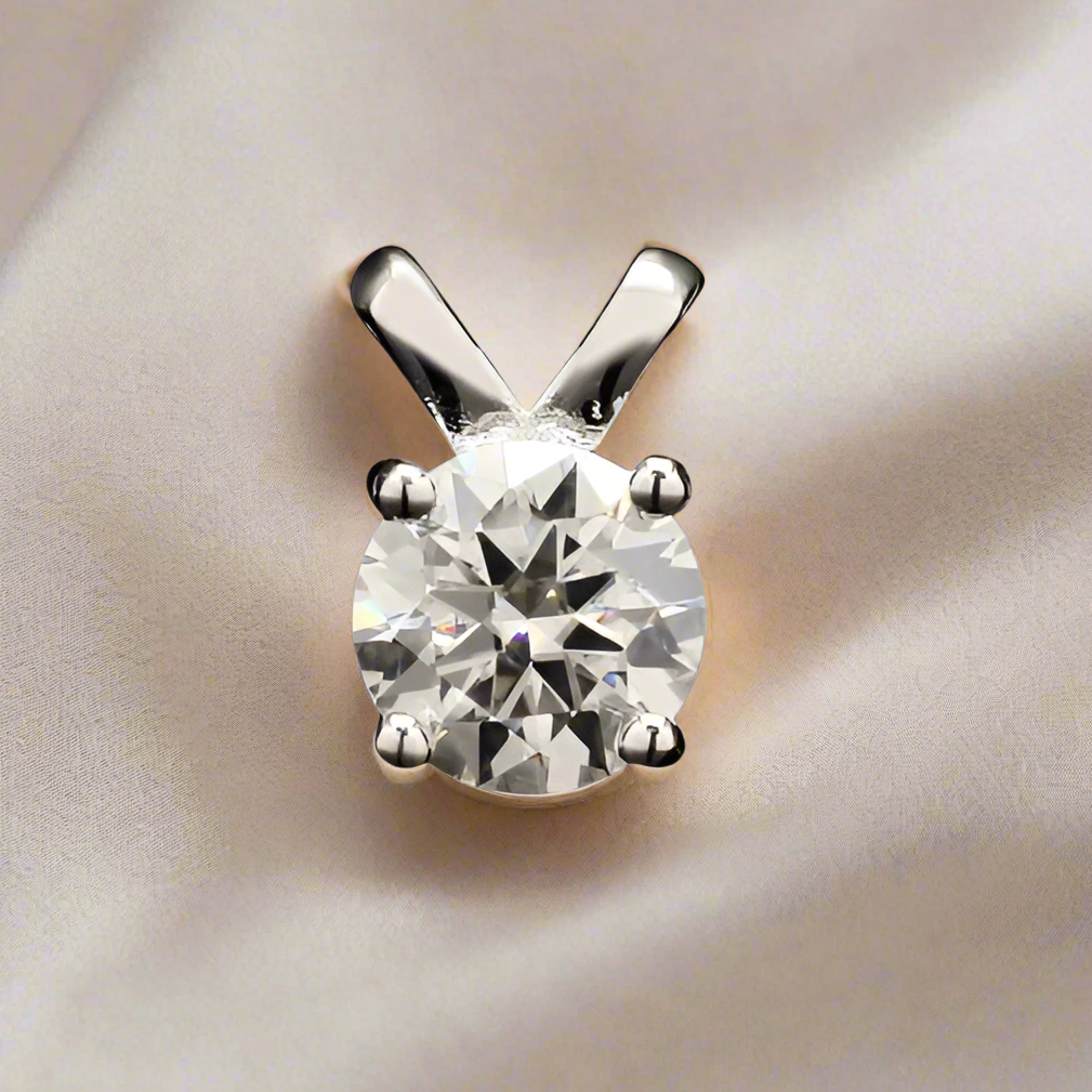 Khushi Kapoor inspired Lovely Circle cut Moissanite Pendant