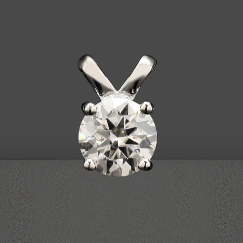 Khushi Kapoor inspired Lovely Circle cut Moissanite Pendant