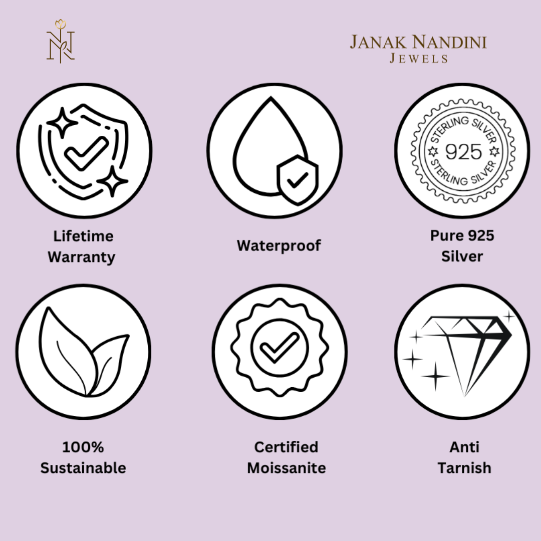 Exquisite Twinkle Twist Silver with Moissanite Earrings