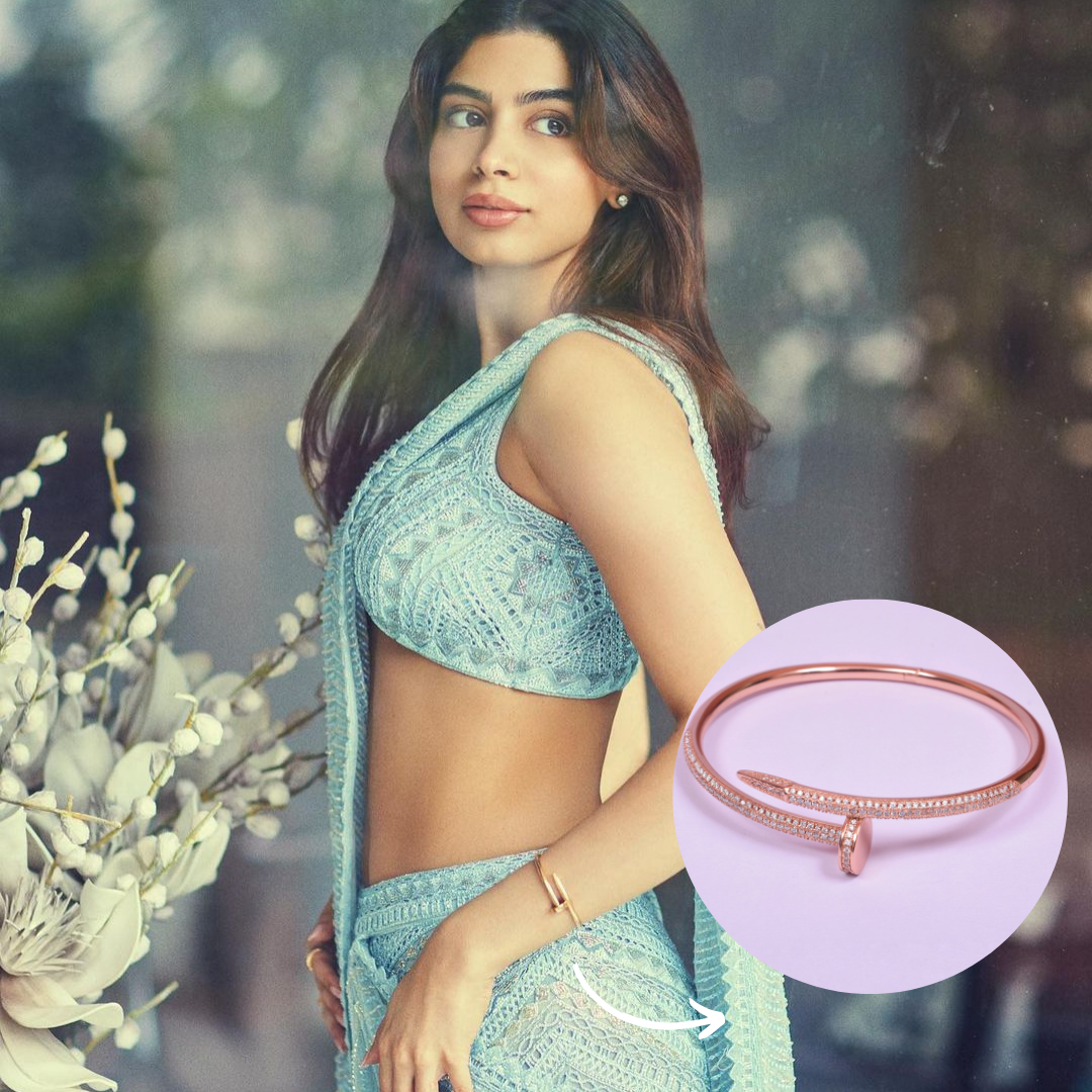 Khushi Kapoor Inspired Exclusive Openable Moissanite Diamond Bracelet