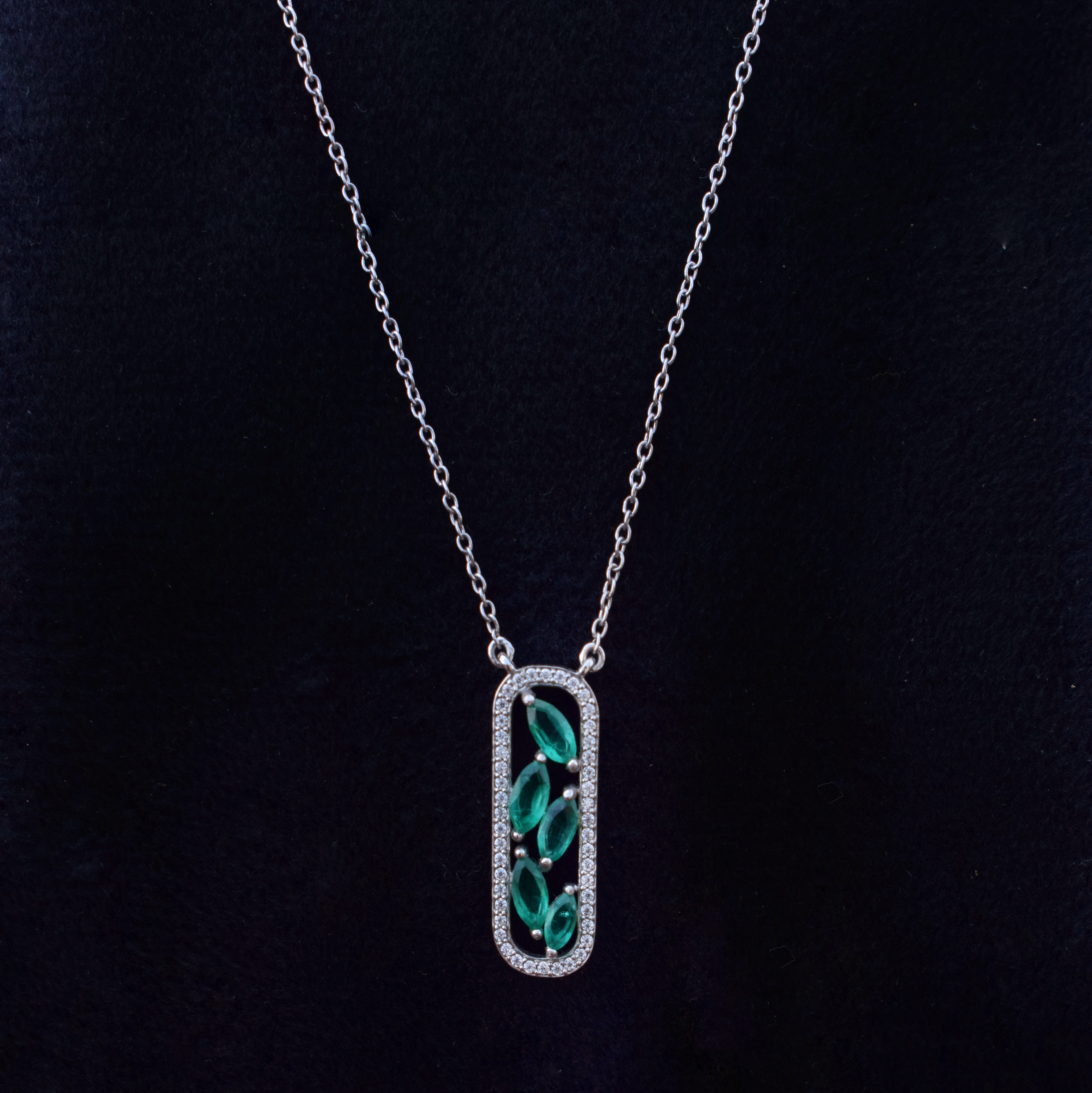 Moissanite Diamond Pendant for Men in Sterling Silver