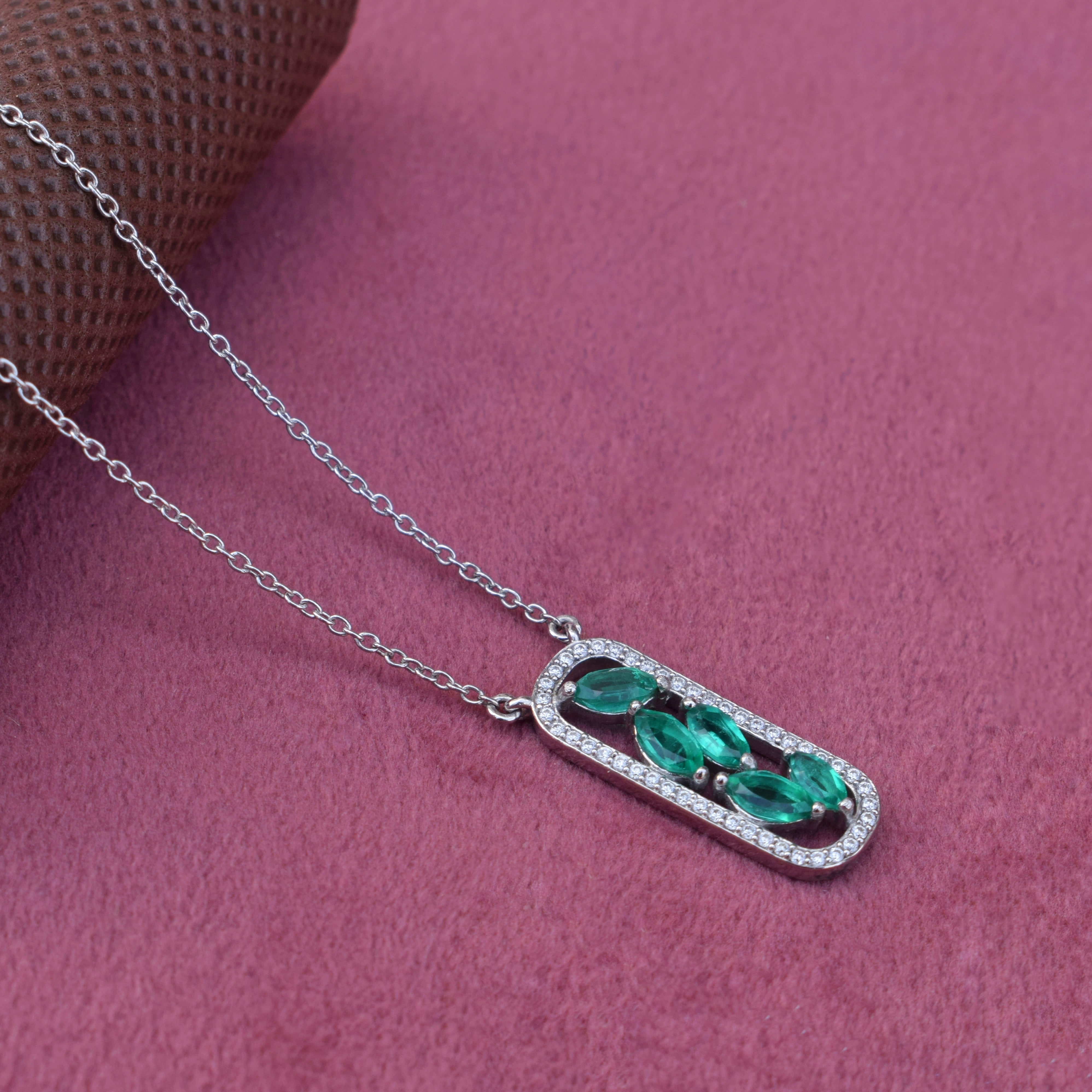 Moissanite Diamond Pendant for Men in Sterling Silver