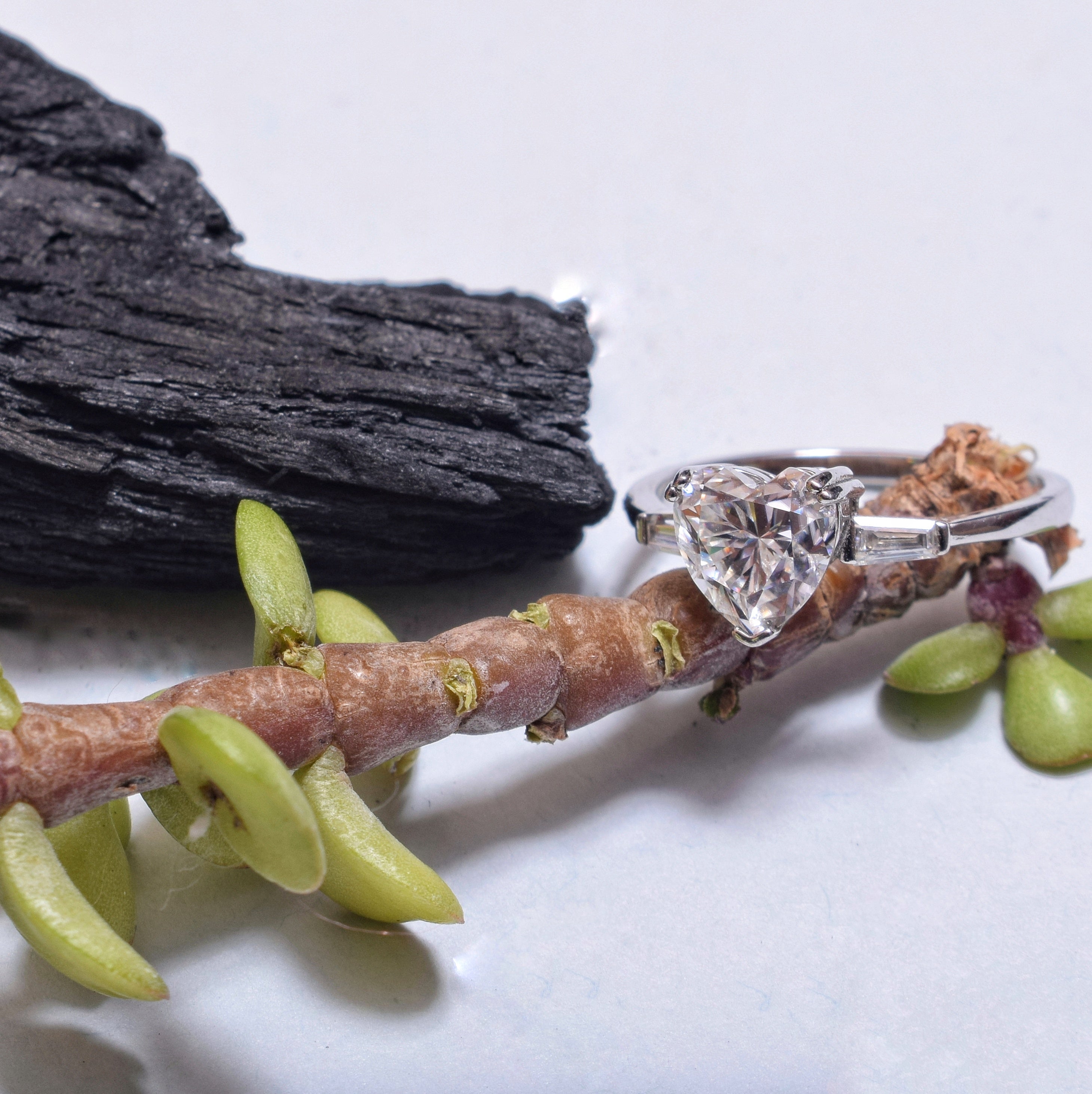 Heart shape Moissanite Ring