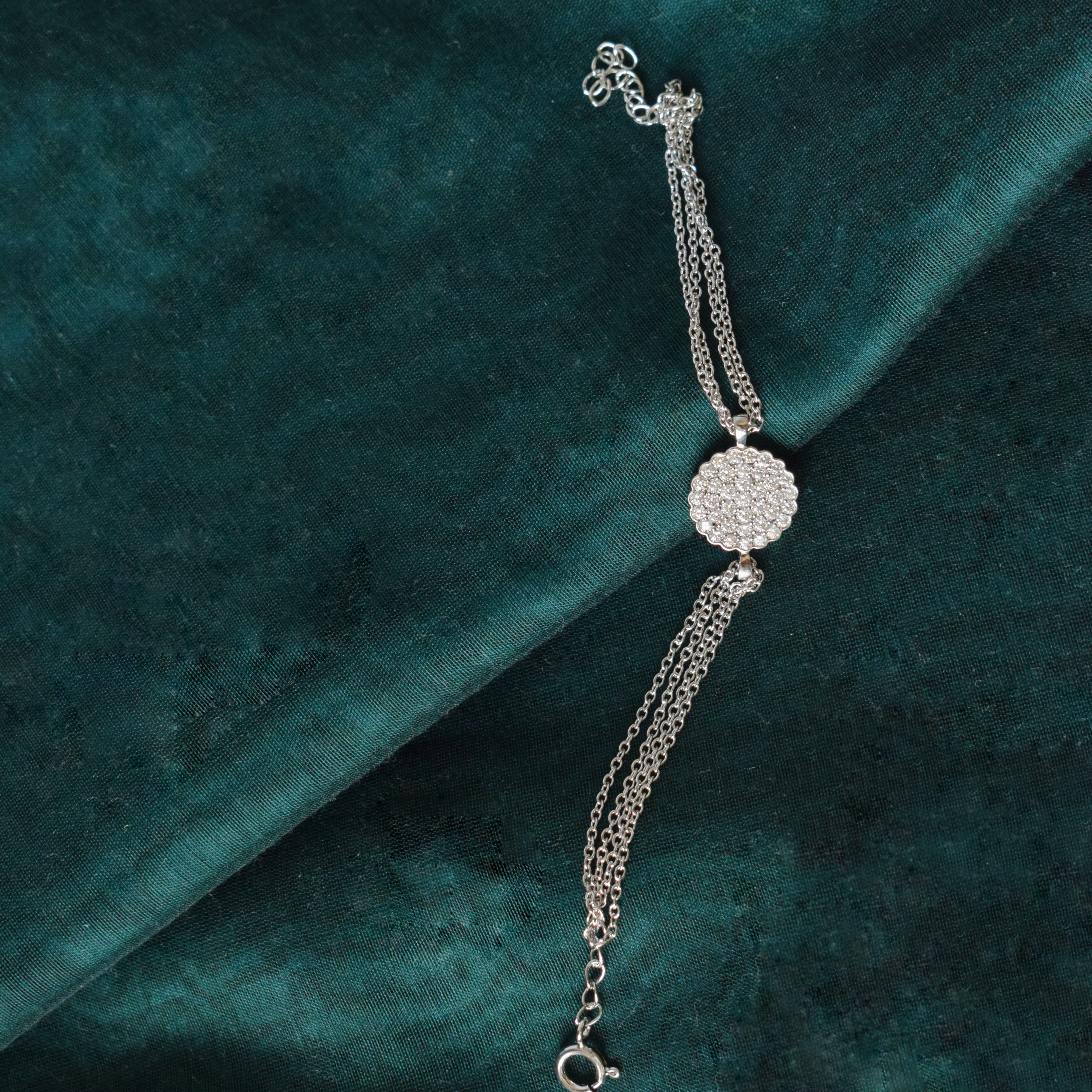Minimal 925 Silver Moissanite Bracelet