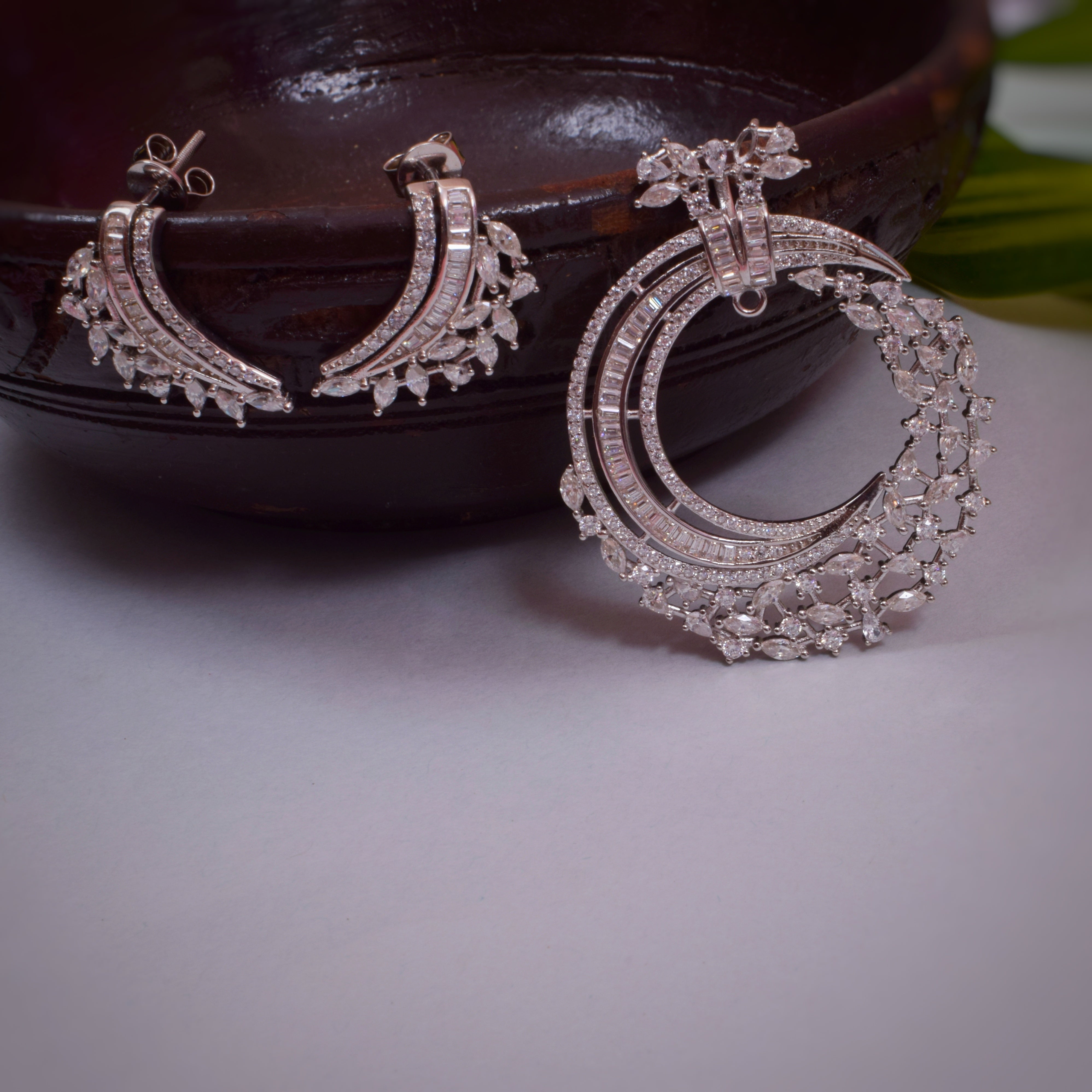 Premium Moissanite Pendant Set in 925 Silver Jewelry for Bridal Occasions