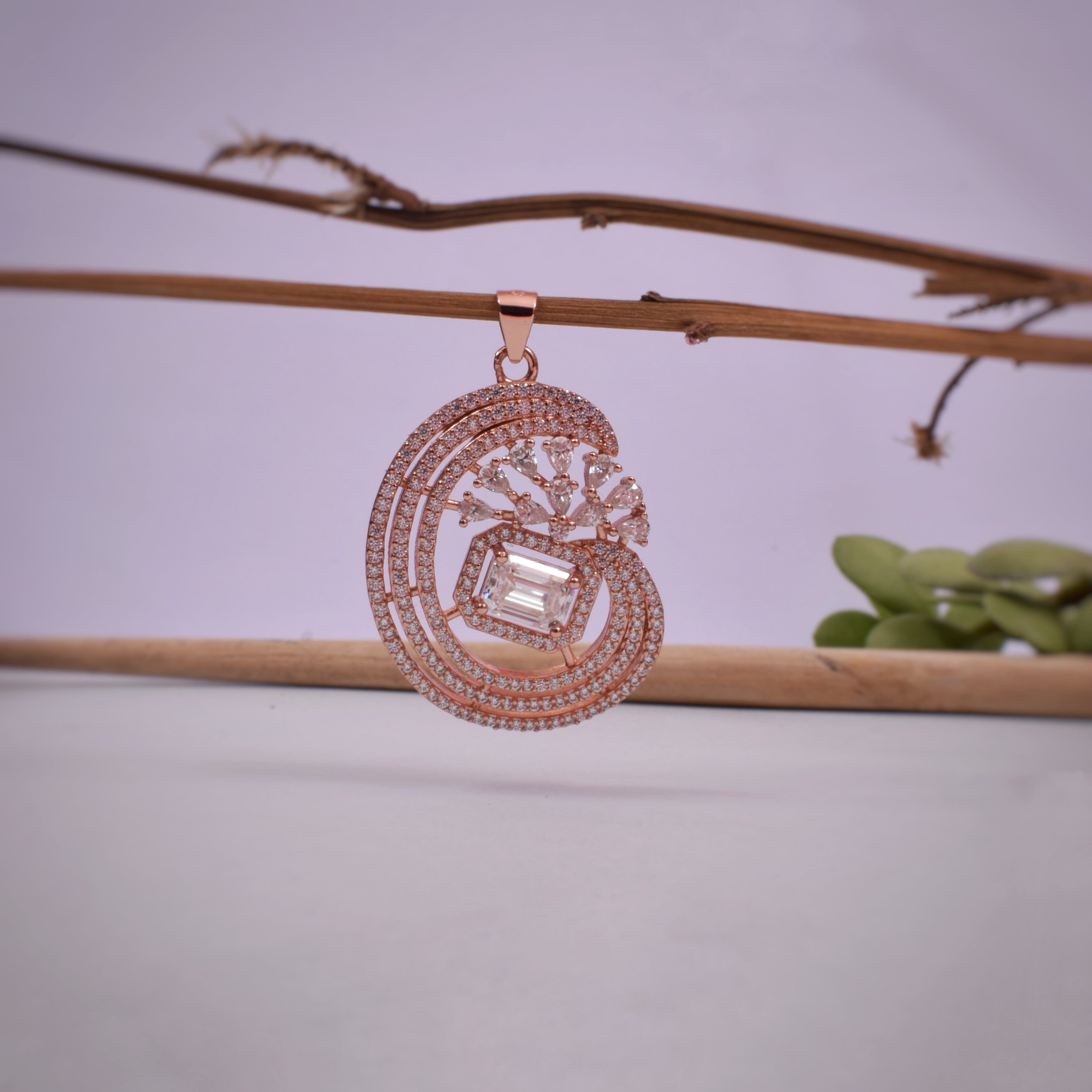 Classic Moissanite Solitaire Pendant Set in Sterling Silver Jewelry