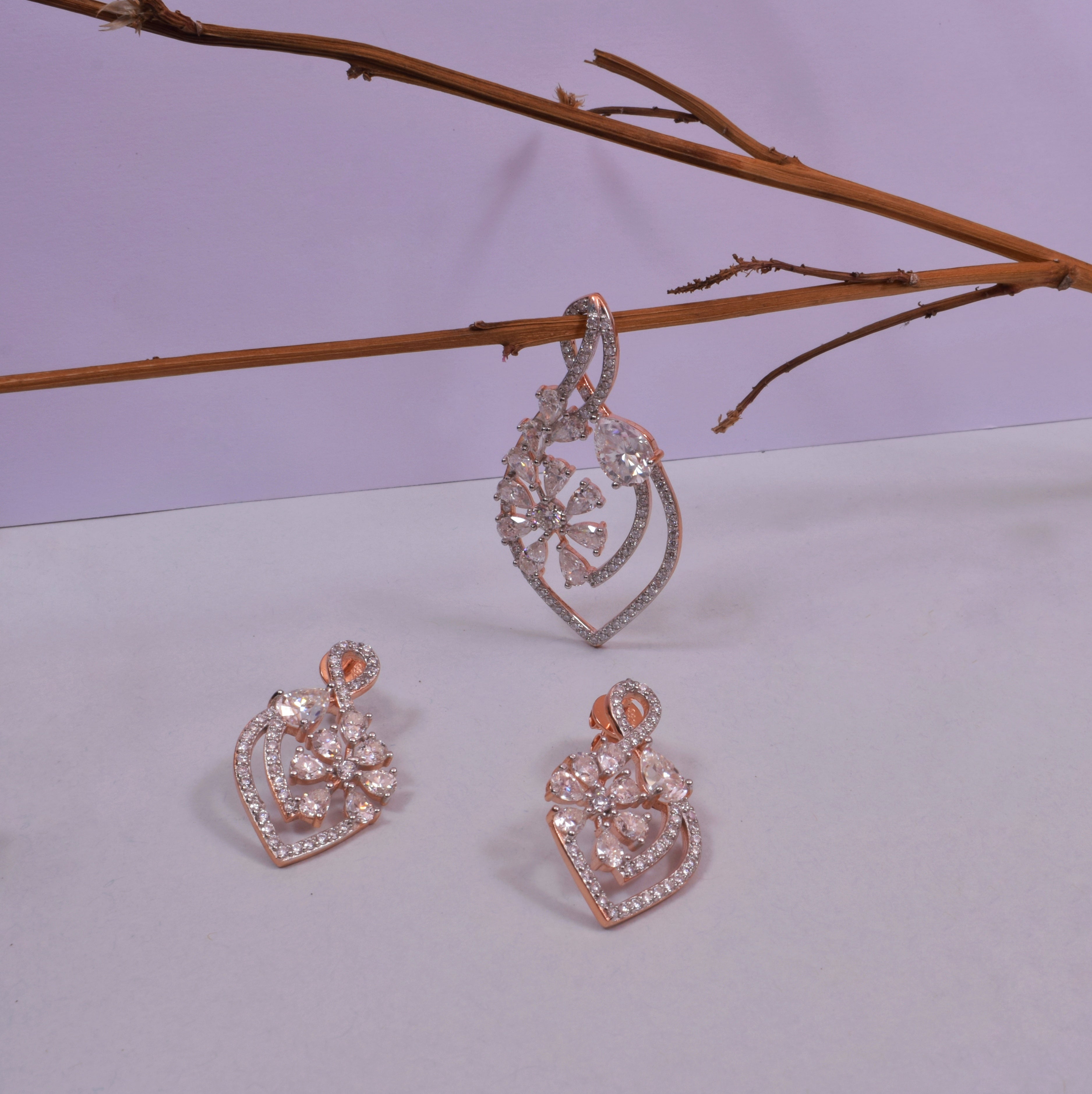 Elegant Moissanite Halo Pendant Set in 925 Silver for Brides