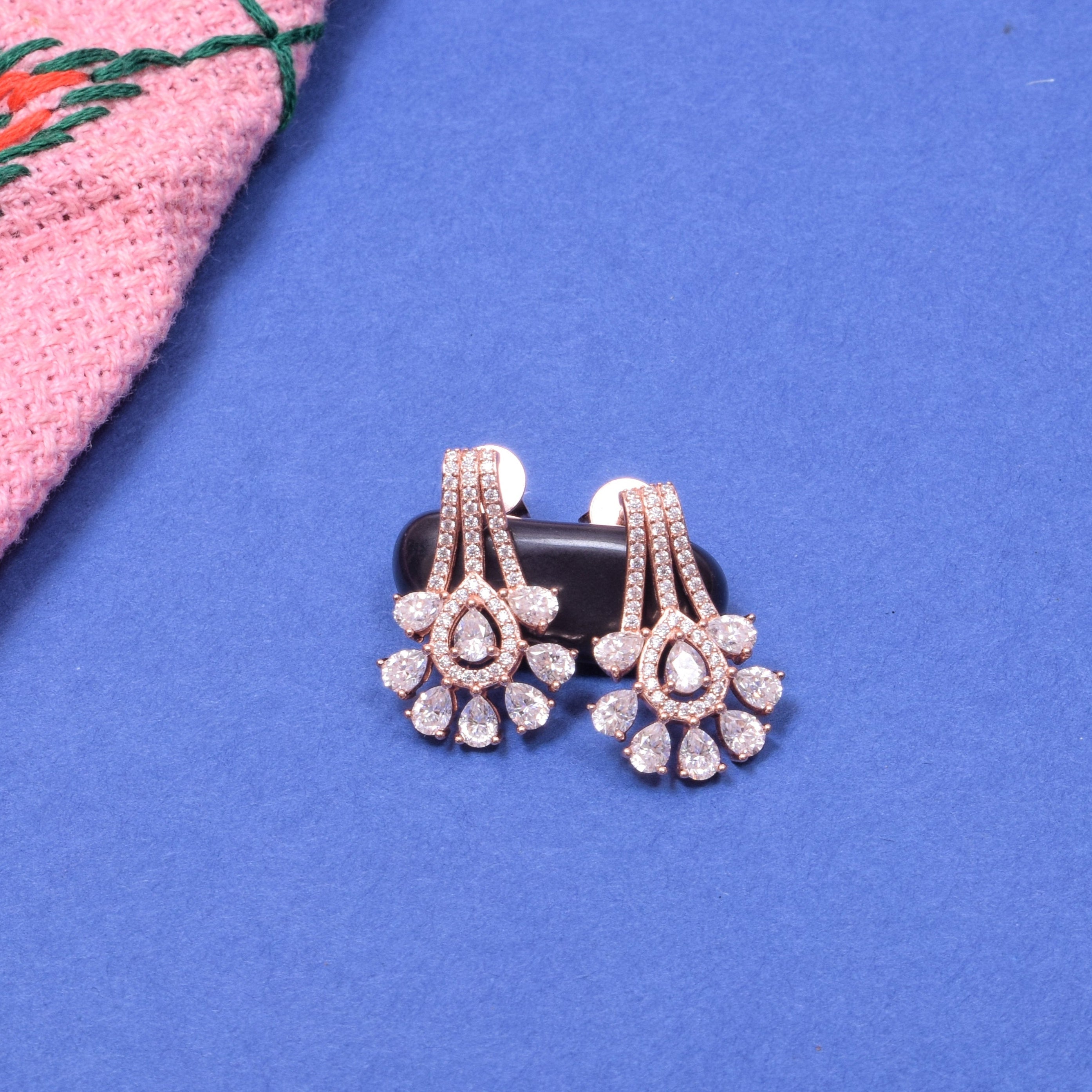 Luster Statement Sterling Silver Moissanite Earrings