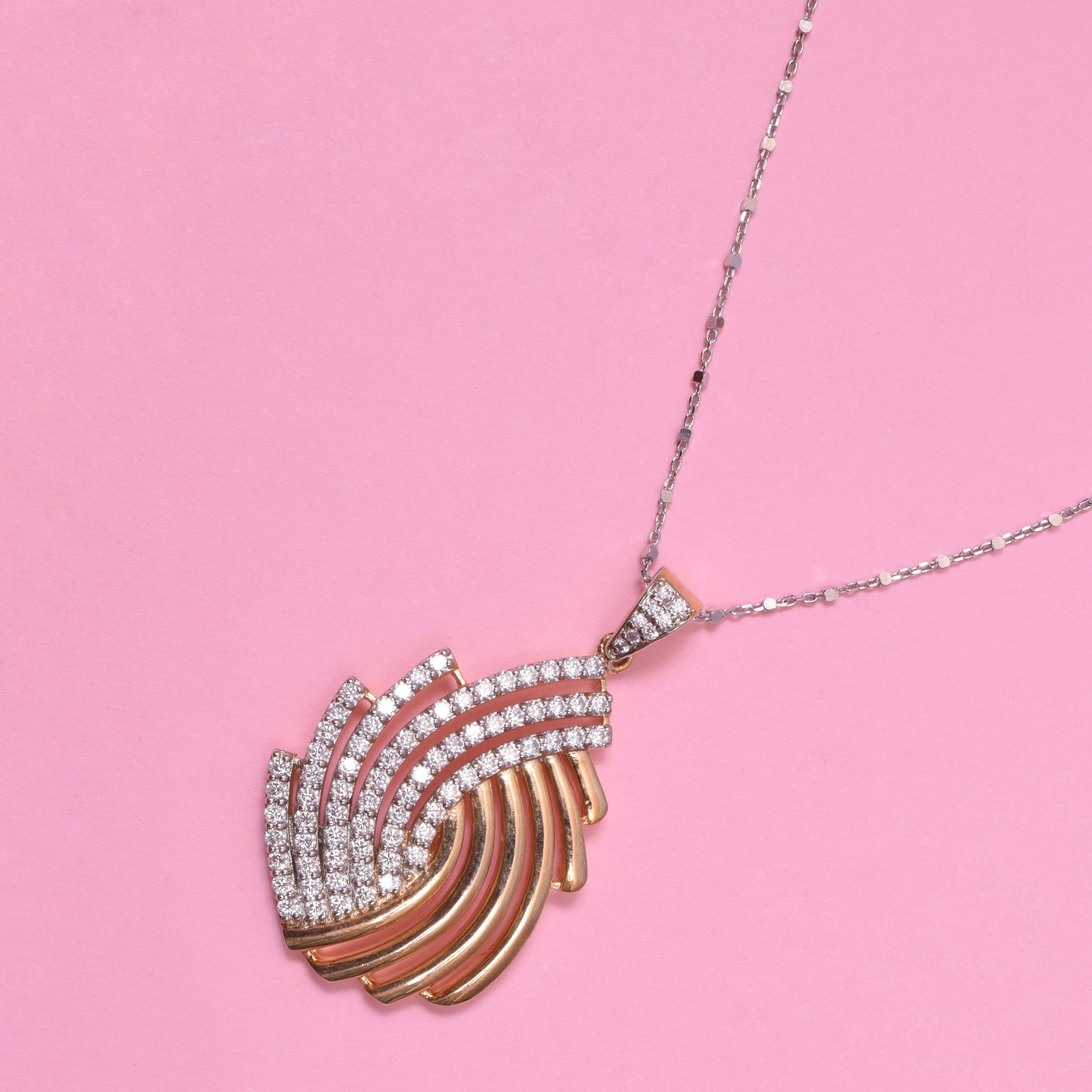 Earth Essence Sterling Silver Moissanite Pendant Set