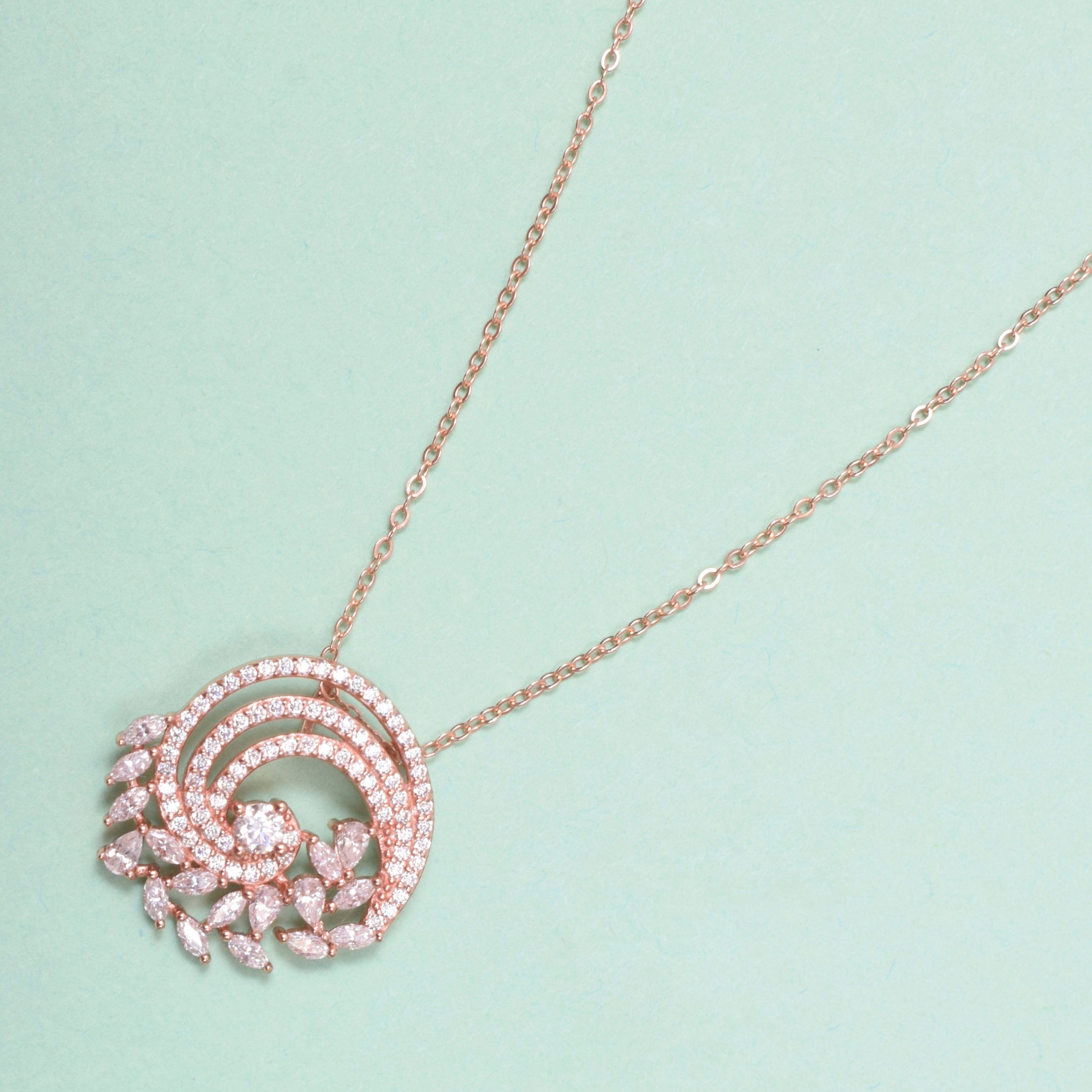 Mistletoe Silver Pendant in Moissanite Diamond