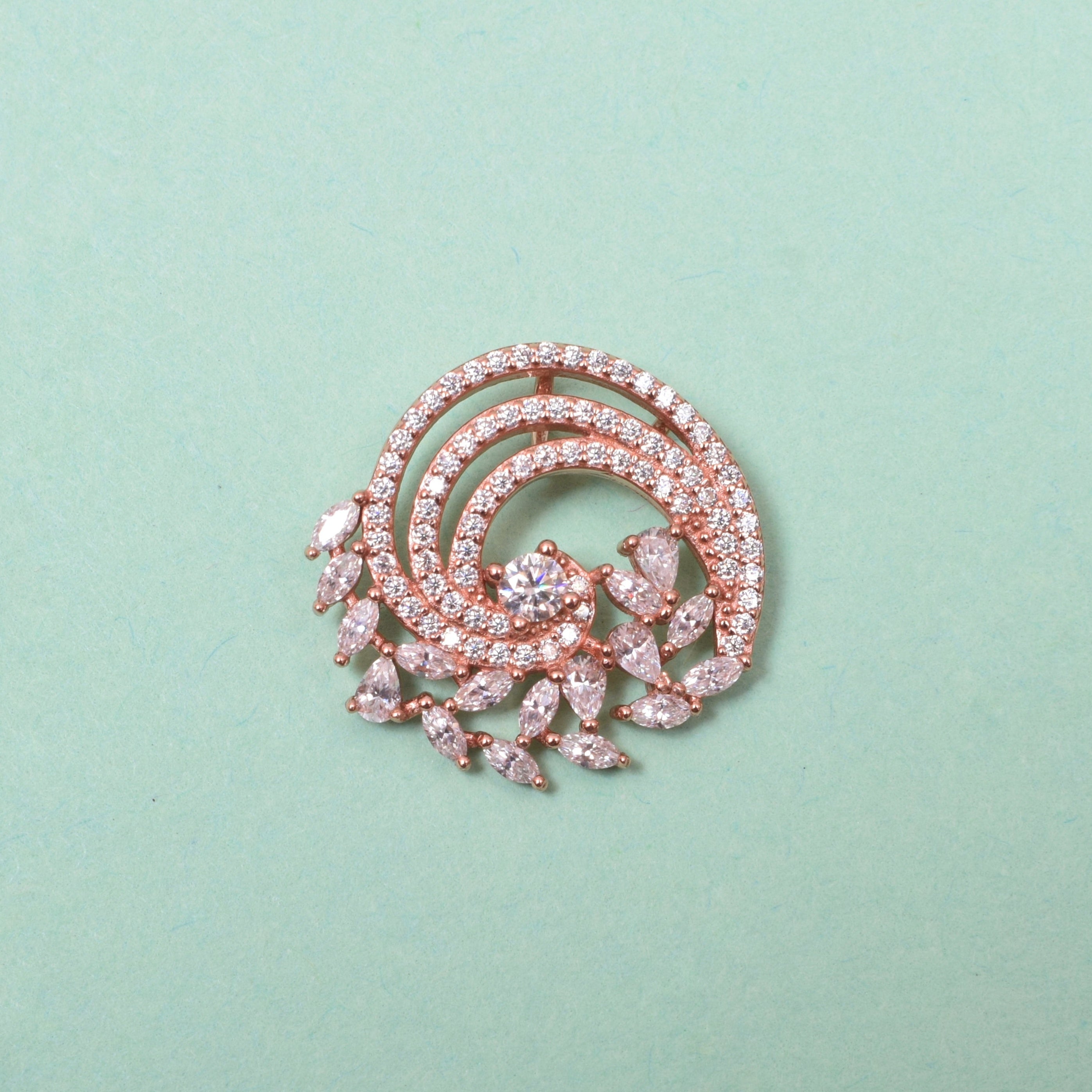 Mistletoe Silver Pendant in Moissanite Diamond