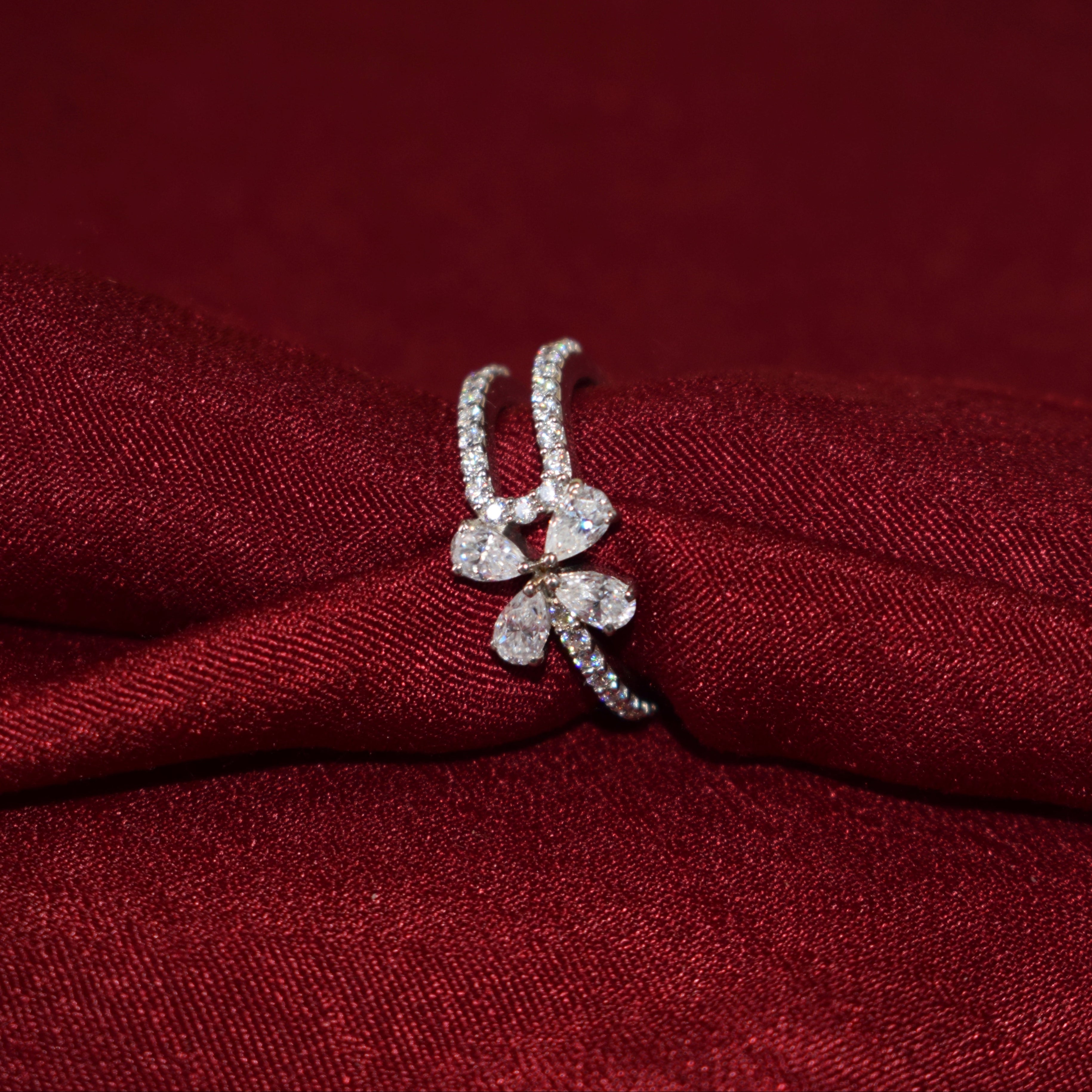 Sterling silver Flower ring