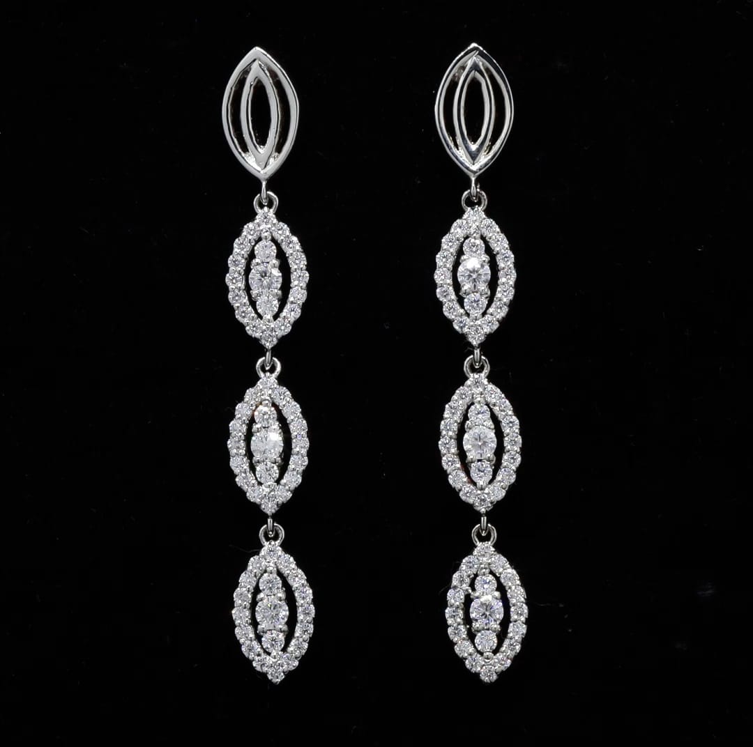 Stackable Moissanite Necklace in 925 Silver with Moissanite Diamond