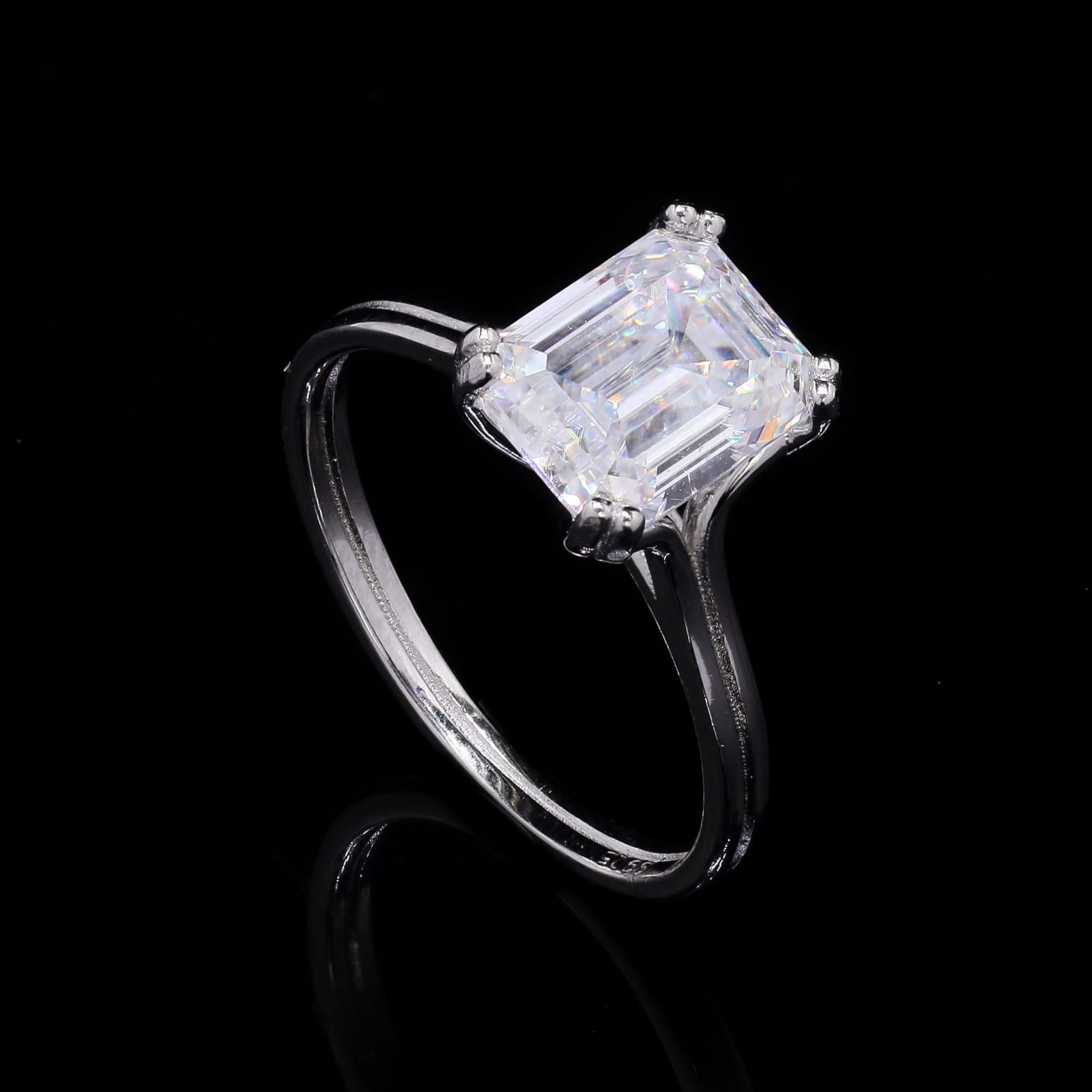 Forever Silver Moissanite Ring