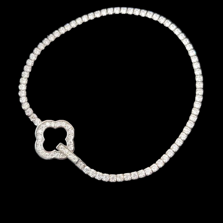 Minimal Moissanite Tennis Bracelet perfect for Office wear