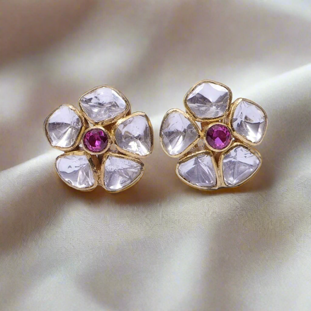 Polki Studs Earrings