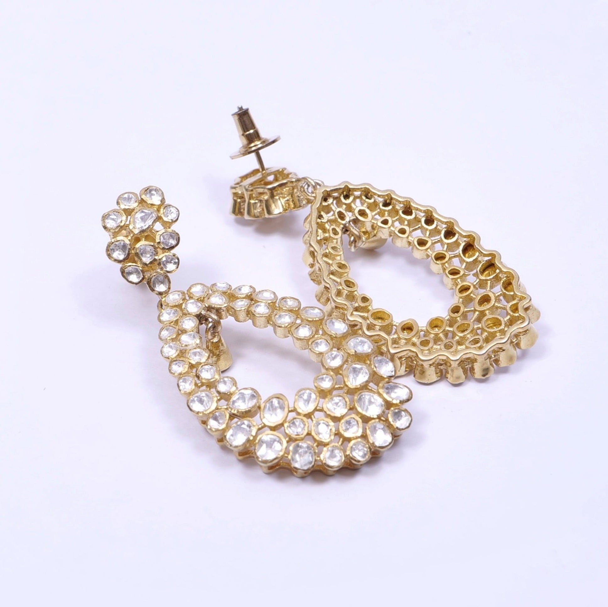 Polki Jhumka Earrings