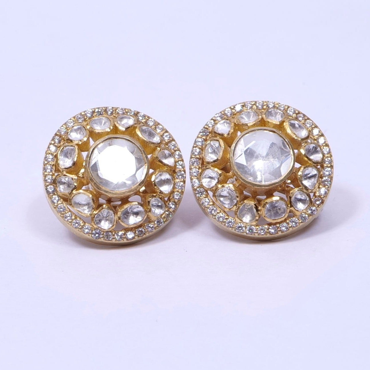 White colour studs Earrings