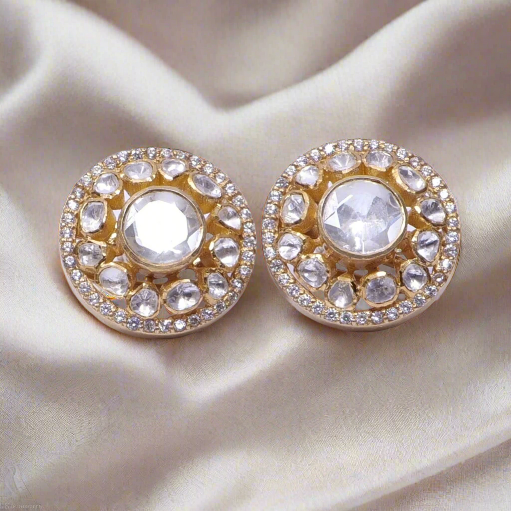 White colour studs Earrings