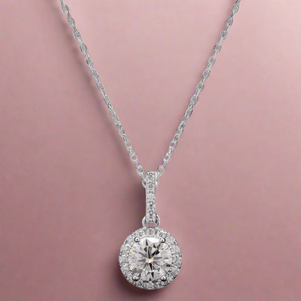 Solitaire Moissanite Pendant