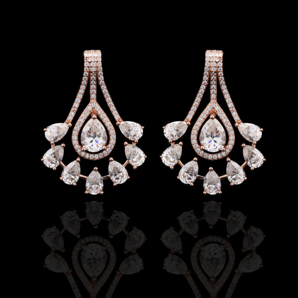 Sadabahar Sterling Silver Moissanite Pendant set