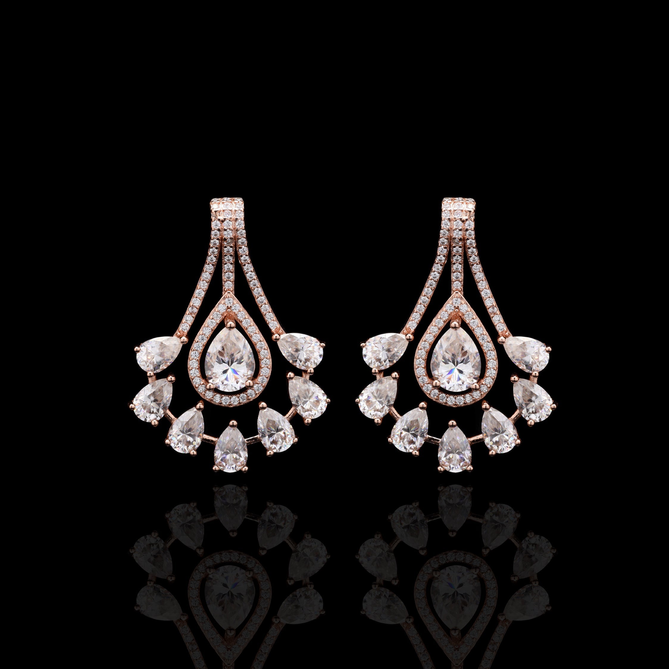 Luster Statement Sterling Silver Moissanite Earrings