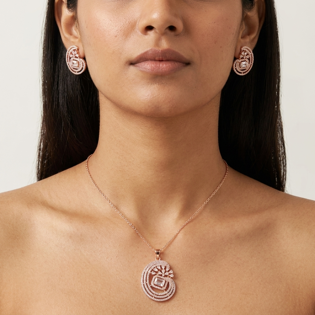 Classic Moissanite Solitaire Pendant Set in Sterling Silver Jewelry