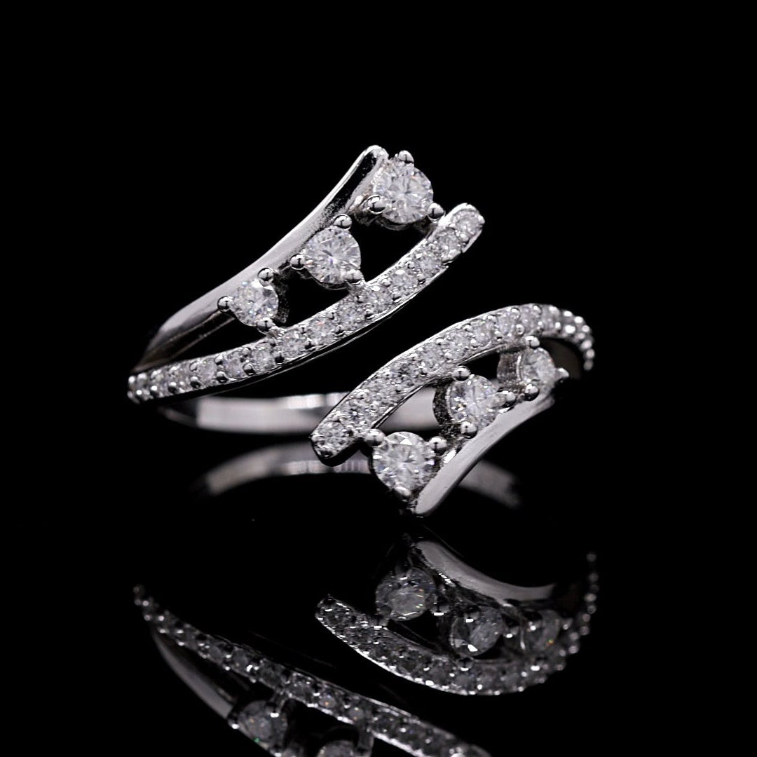 Damascene Jasmine Fancy Ring