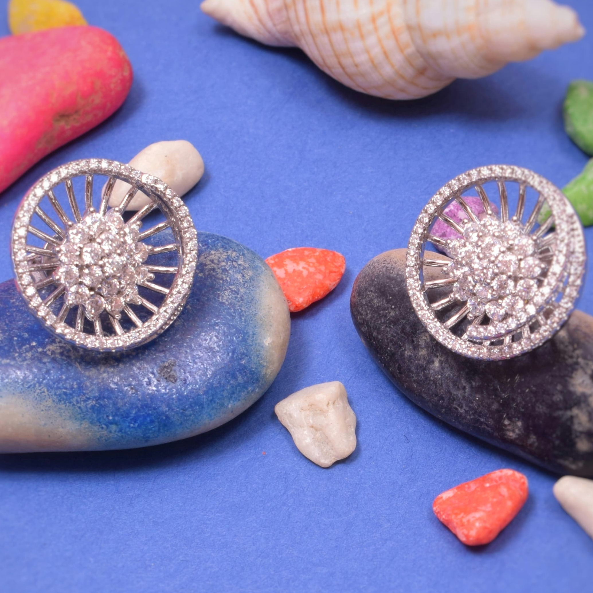 Detachable Moissanite Stud Earrings
