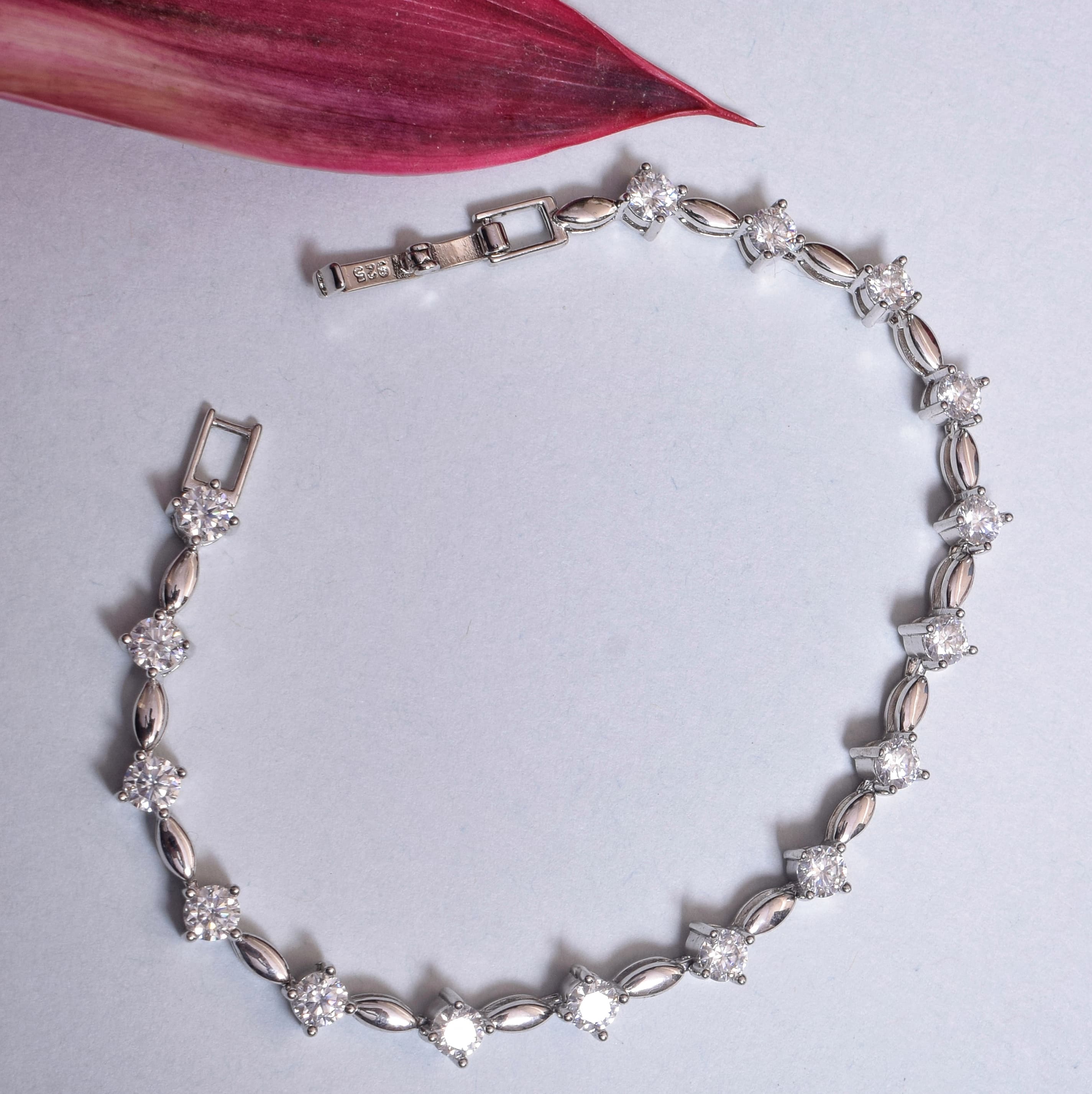 Moissanite Link Bracelet