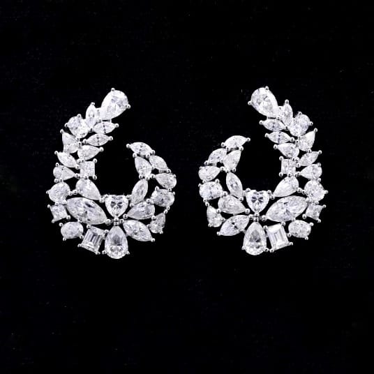 Nora Fathei inspied Earrings with Moissanite twist - From IIFA 2025 to Your Jewelry Box