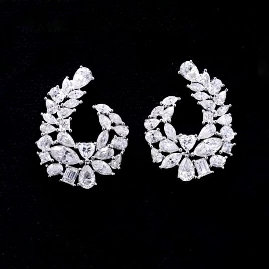 Nora Fathei inspied Earrings with Moissanite twist - From IIFA 2025 to Your Jewelry Box