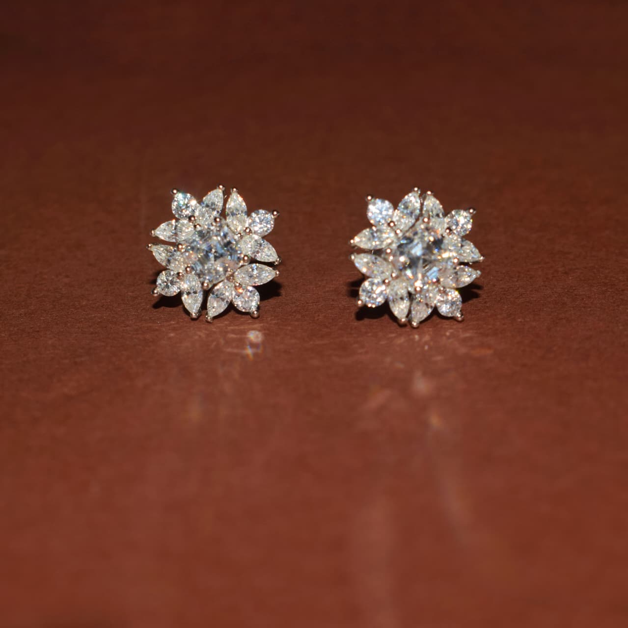 Classic Moissanite Solitaire Studs Earrings in Silver