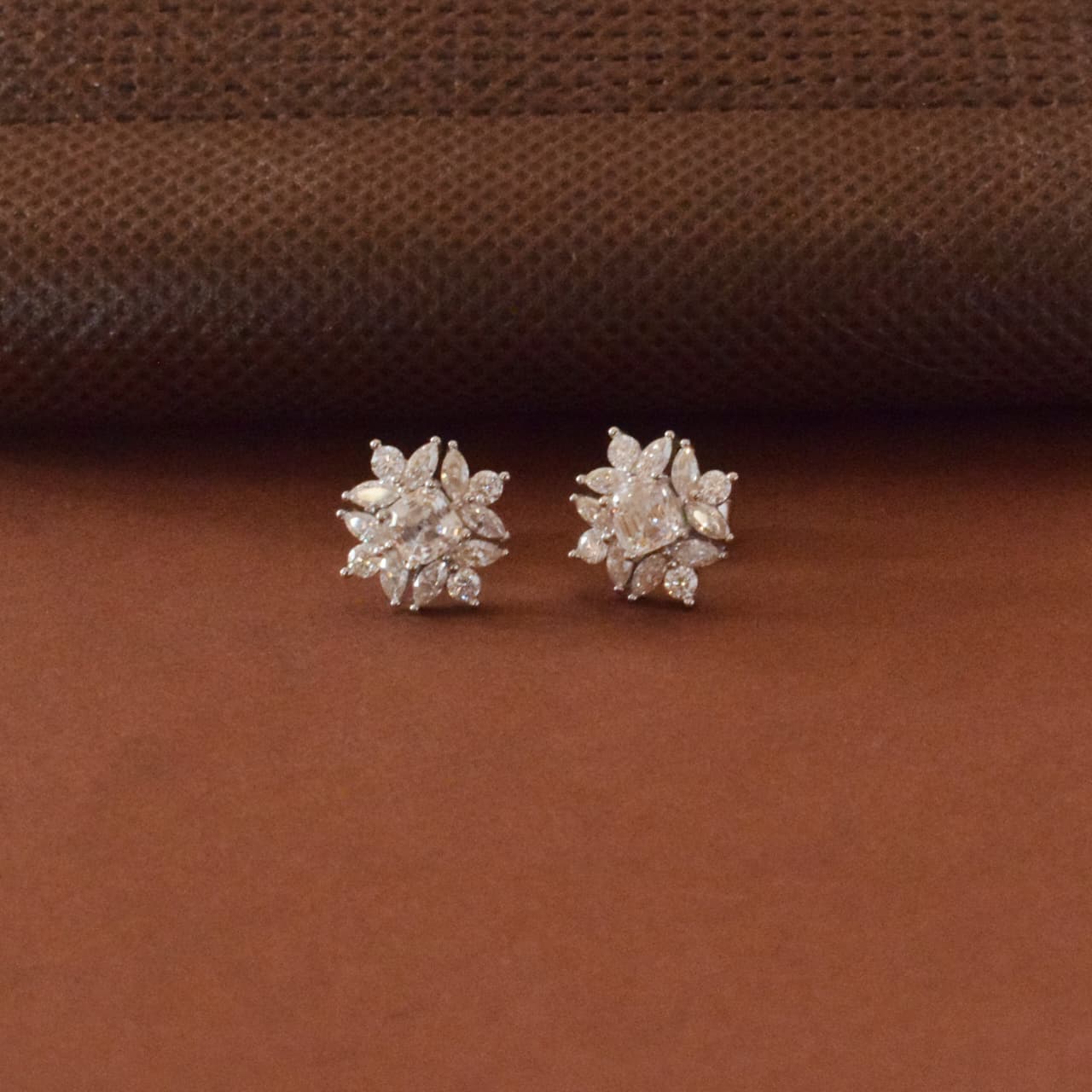 Classic Moissanite Solitaire Studs Earrings in Silver