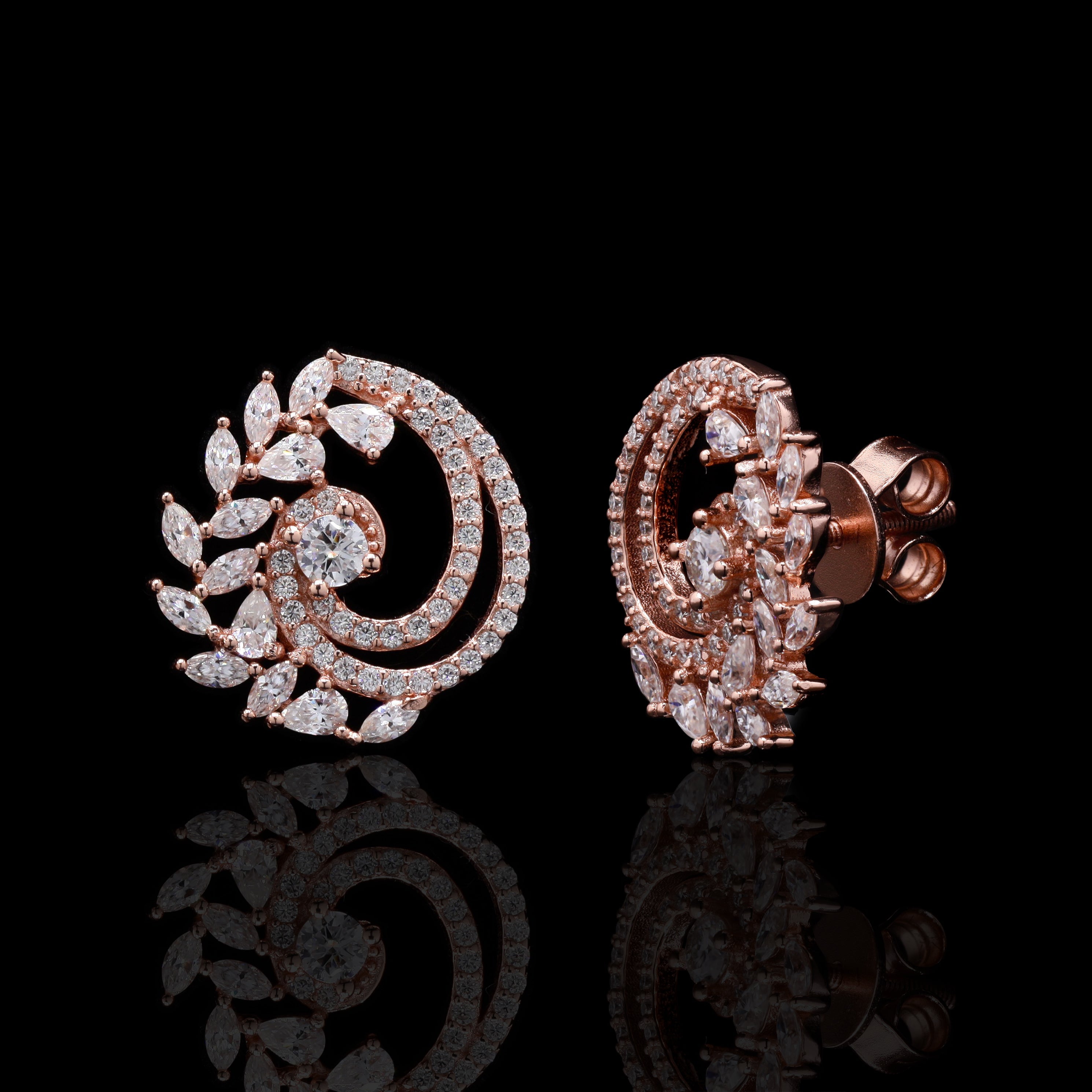 Cushion Dame Moissanite Diamond Sterling SIlver Earrings