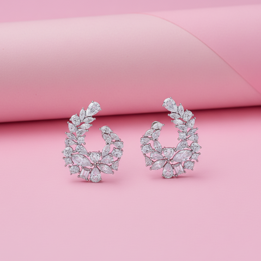 Nora Fathei inspied Earrings with Moissanite twist - From IIFA 2025 to Your Jewelry Box