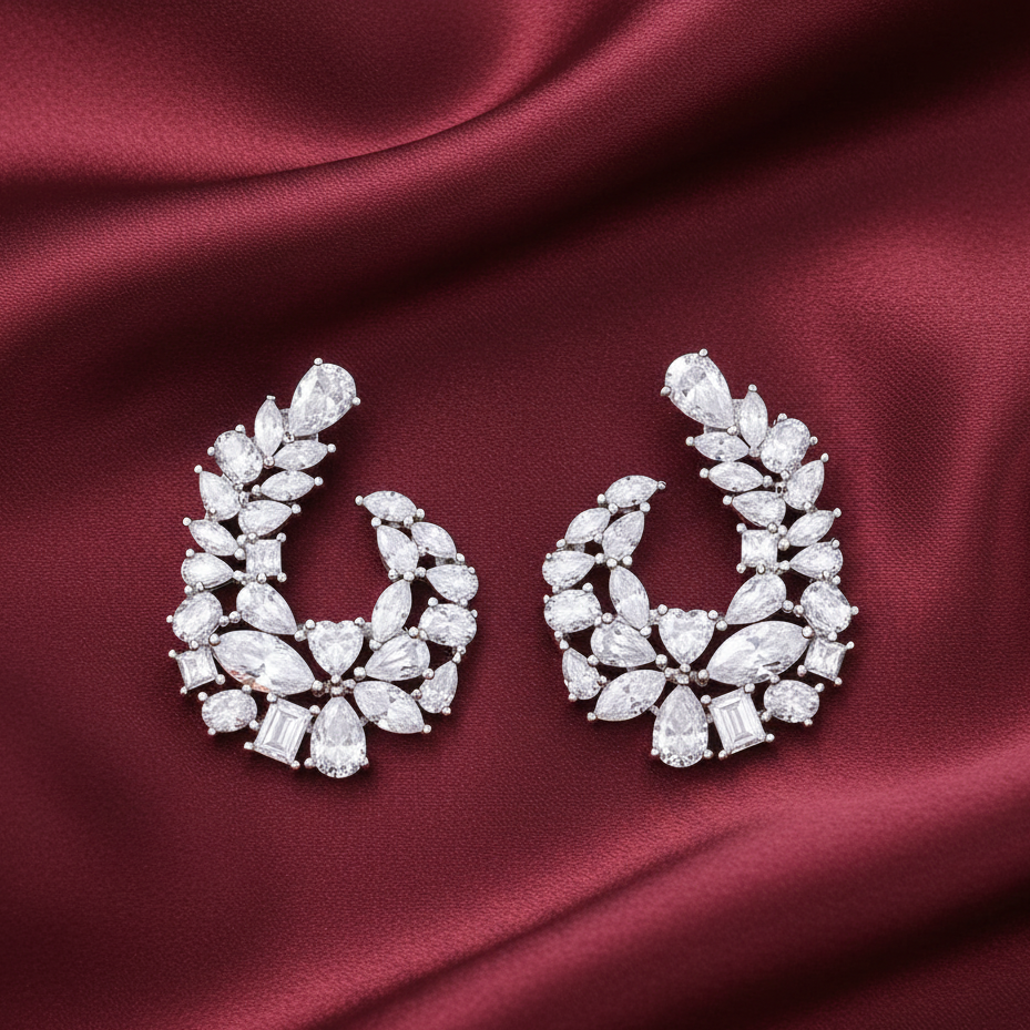 Nora Fathei inspied Earrings with Moissanite twist - From IIFA 2025 to Your Jewelry Box