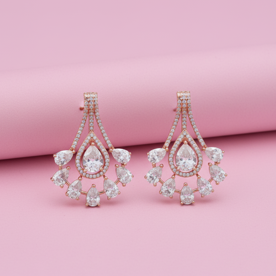 Luster Statement Sterling Silver Moissanite Earrings