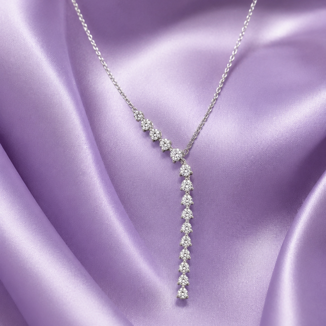 Solenne Statement Drop Tennis Pendant for Women