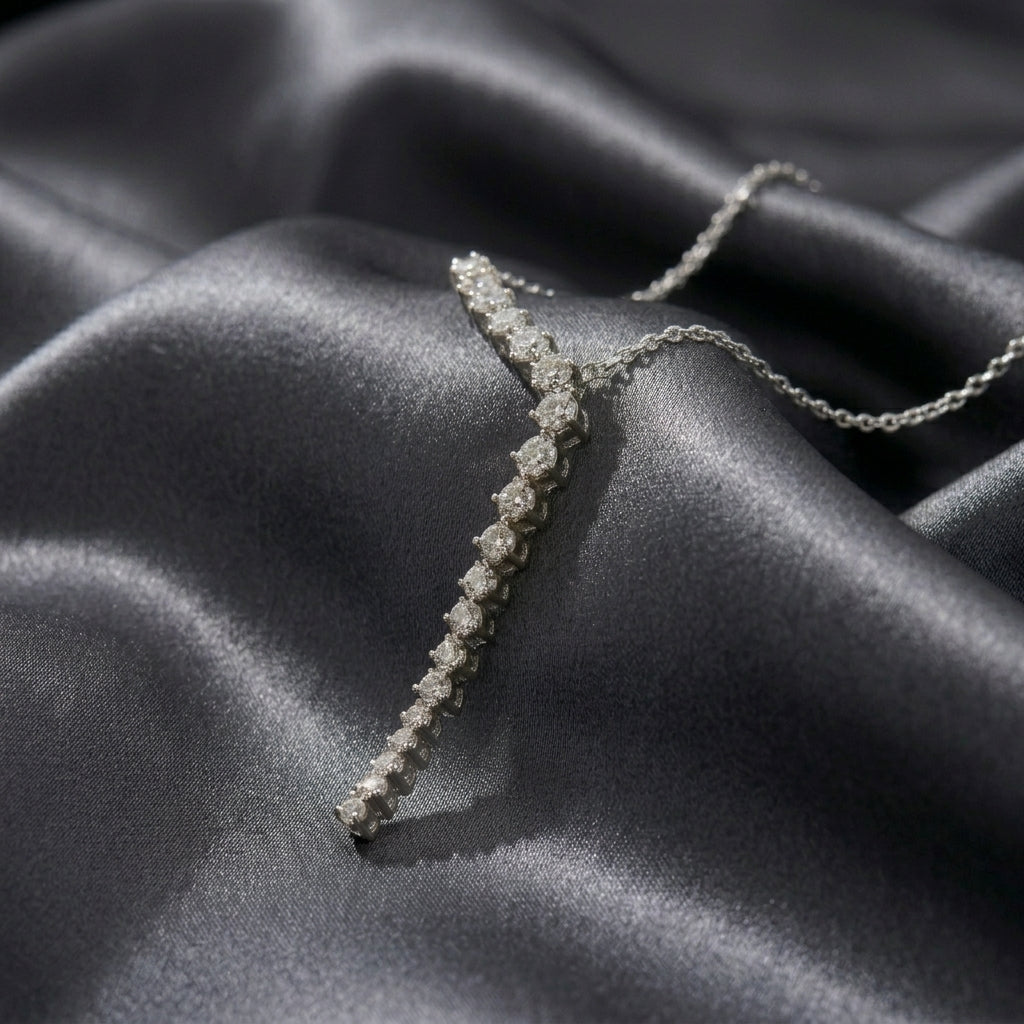 Solenne Statement Drop Tennis Pendant for Women