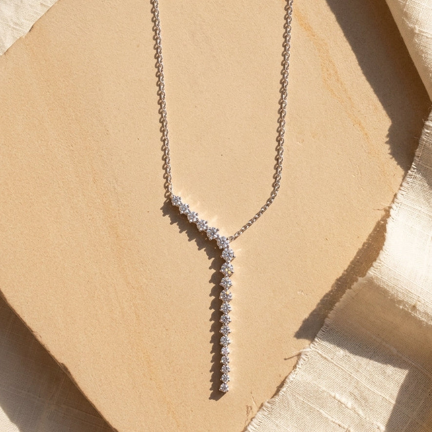 Solenne Statement Drop Tennis Pendant for Women