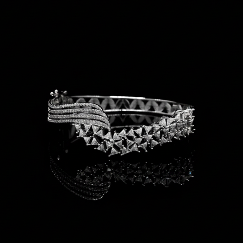 Fancy Moissanite Bracelet in 925 Silver