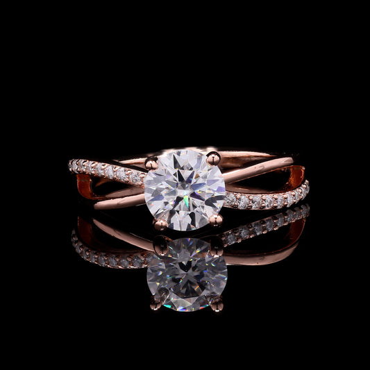 Galaxy Rose Gold Solitaire Ring