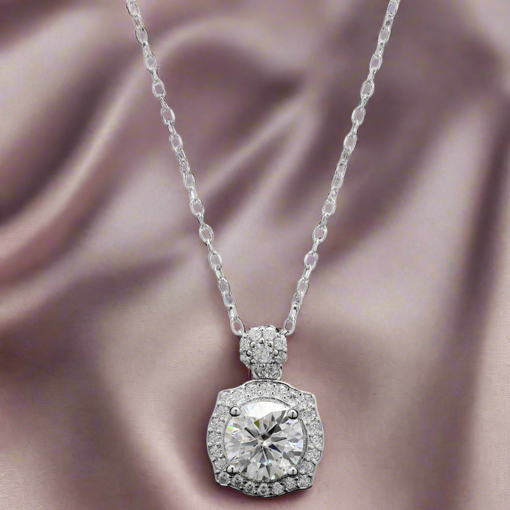 Blossom Bliss Moissanite Pendant