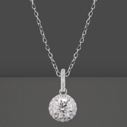 Solitaire Moissanite Pendant
