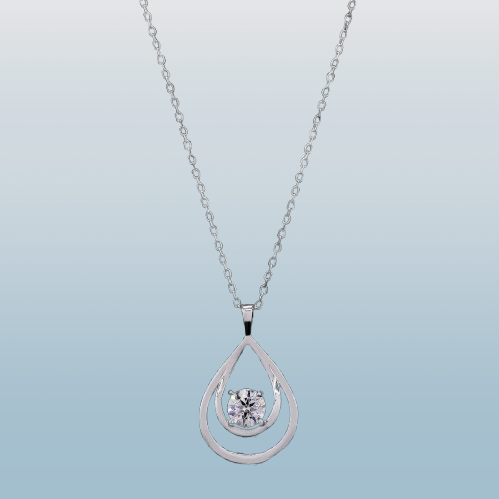 1 Carat Round Cut Pendant